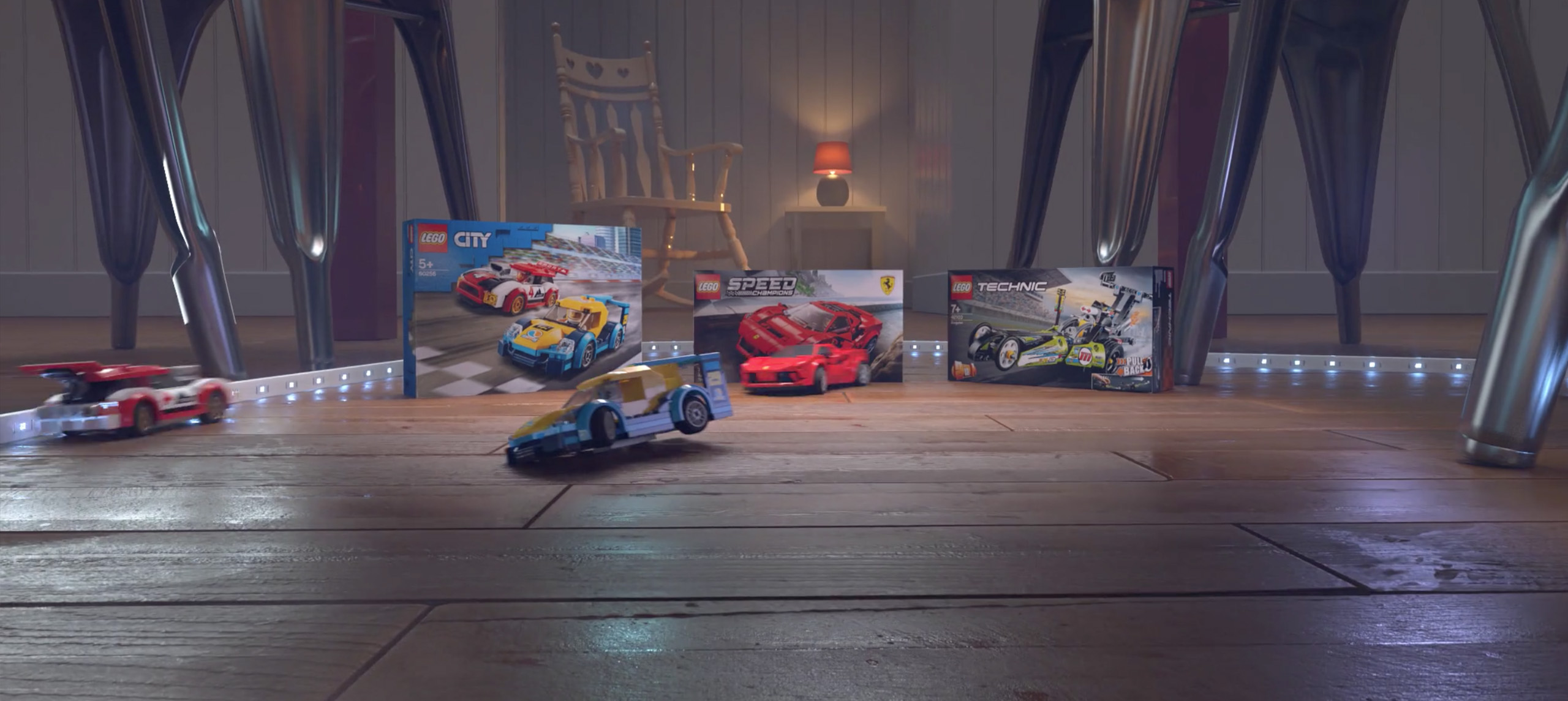 Packshot Lego Technics VFX & Animation par IIW STUDIO